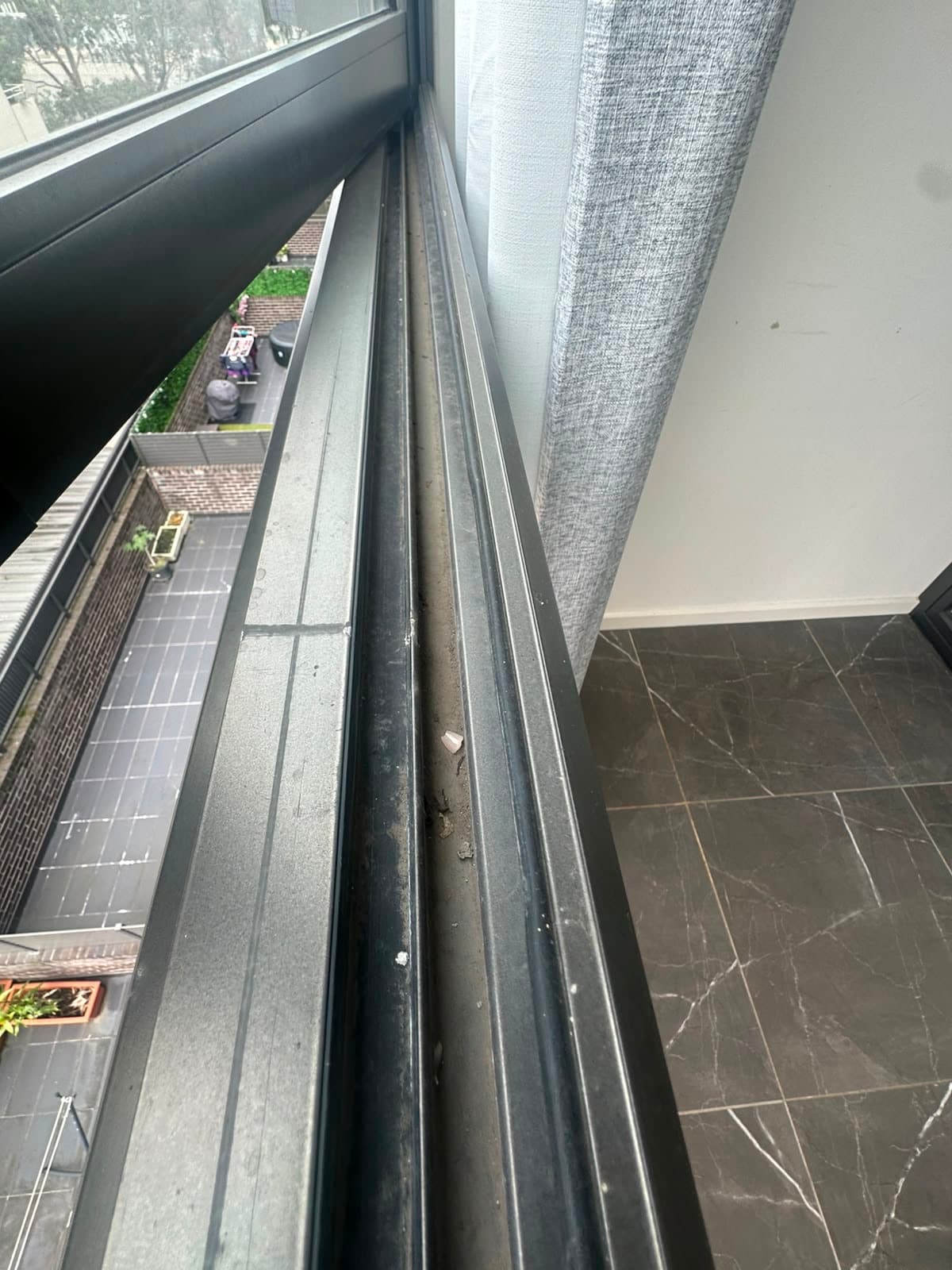 Window Track & Sill — before